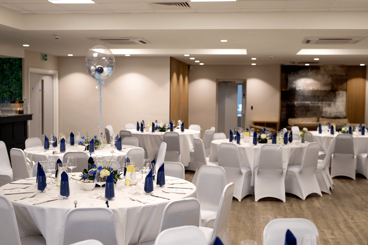 The Lounge dressed for a celebration