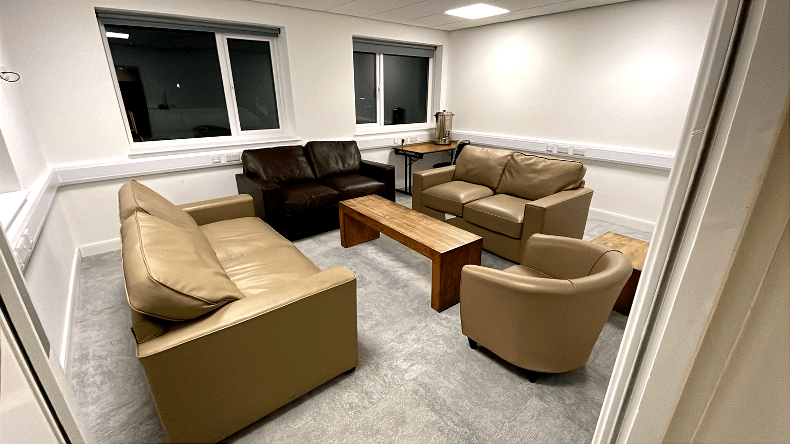 The back office meeting space