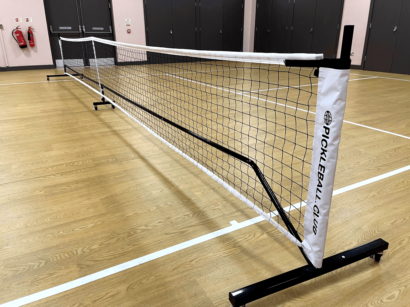 The indoor pickleball court