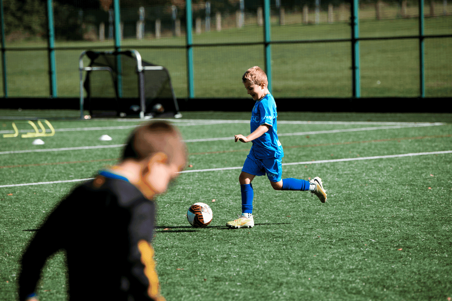 Junior football on the grass pitches